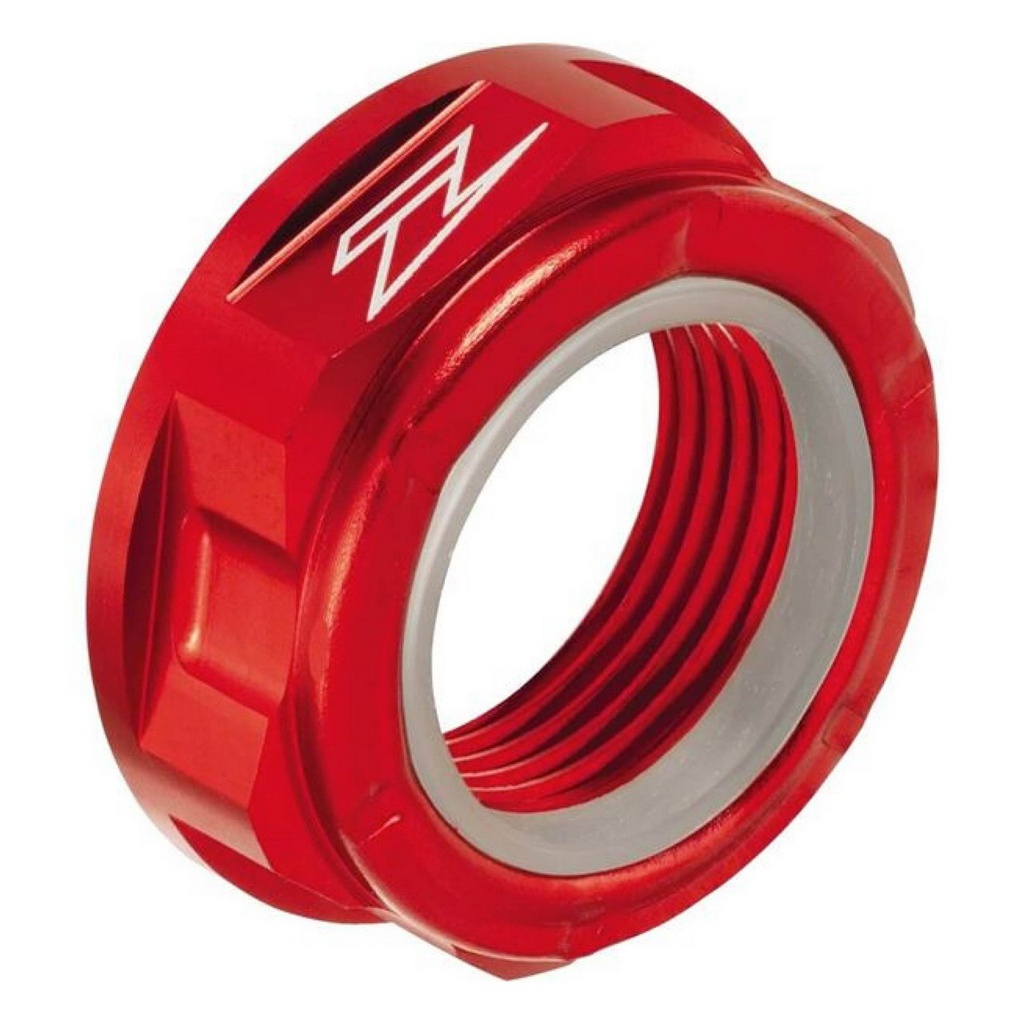 Zeta Axle Nut Rear Hon/Kawa/Suz/Yam M22x32-P1.5 H12L Red