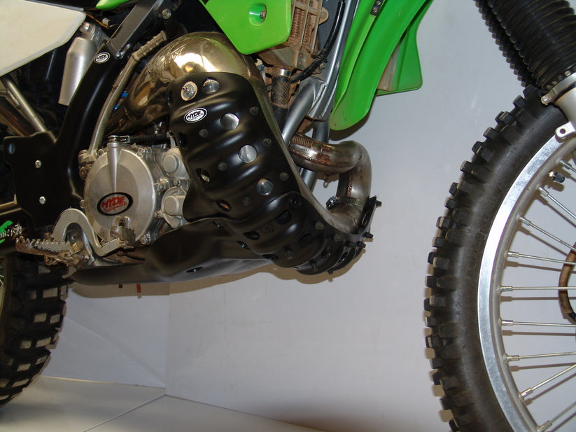 Hyde Exhaust & Sump Guard Kit FMF Gnarly Pipe KDX200