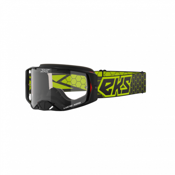 EKS Brand Lucid Goggle Black/Flo Yellow