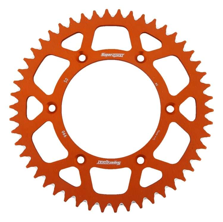 Supersprox Aluminium Rear Sprocket 50T Orange KTM|HSQ  125-701cc