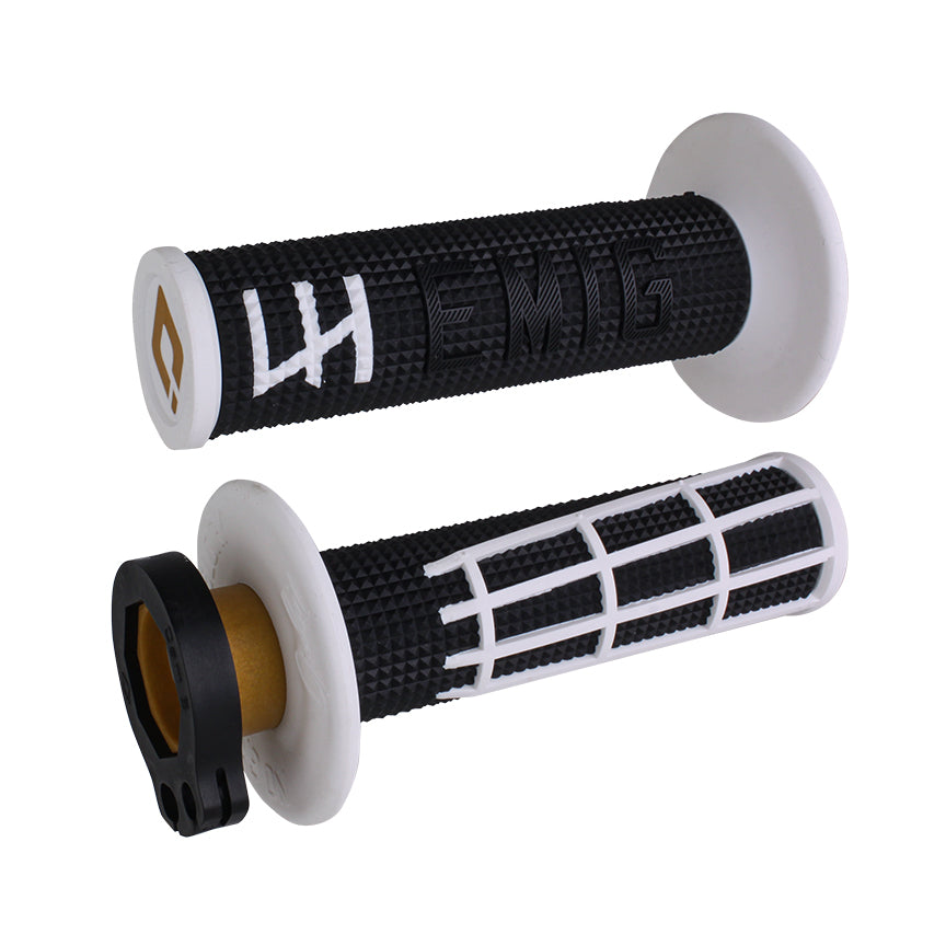 ODI Emig  V2 Lock-On MX Grips 2.0 Black/White