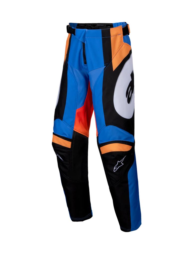 Alpinestars Youth Racer Melt Pants Orange/Blue