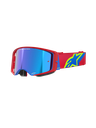 Alpinestars Supertech Corp Goggles Red/Blue Mirror Blue