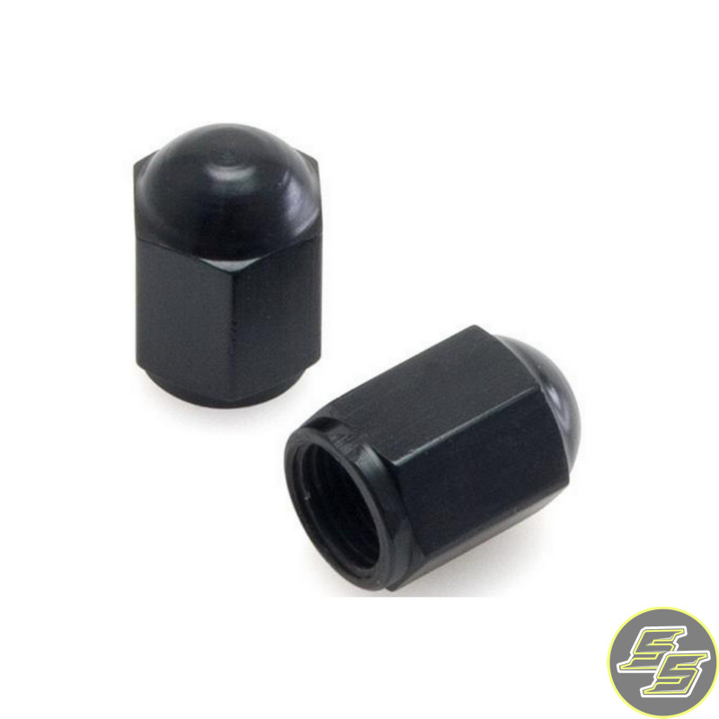 DRC Air Valve Cap Black 2pc