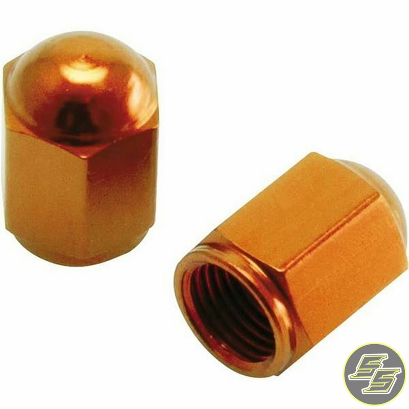 DRC Air Valve Cap Orange 2pc