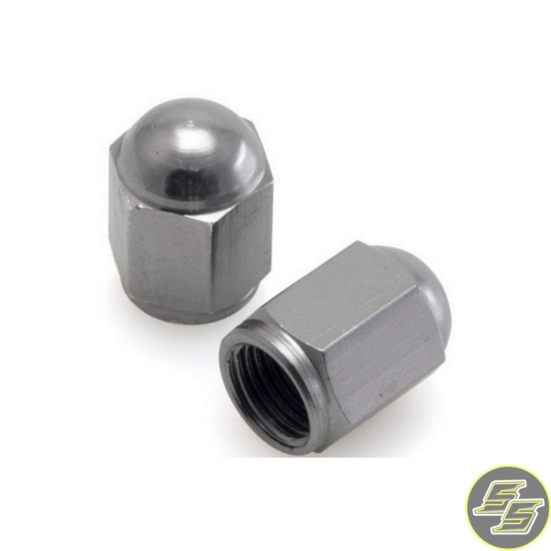 DRC Air Valve Cap Titanium 2pc