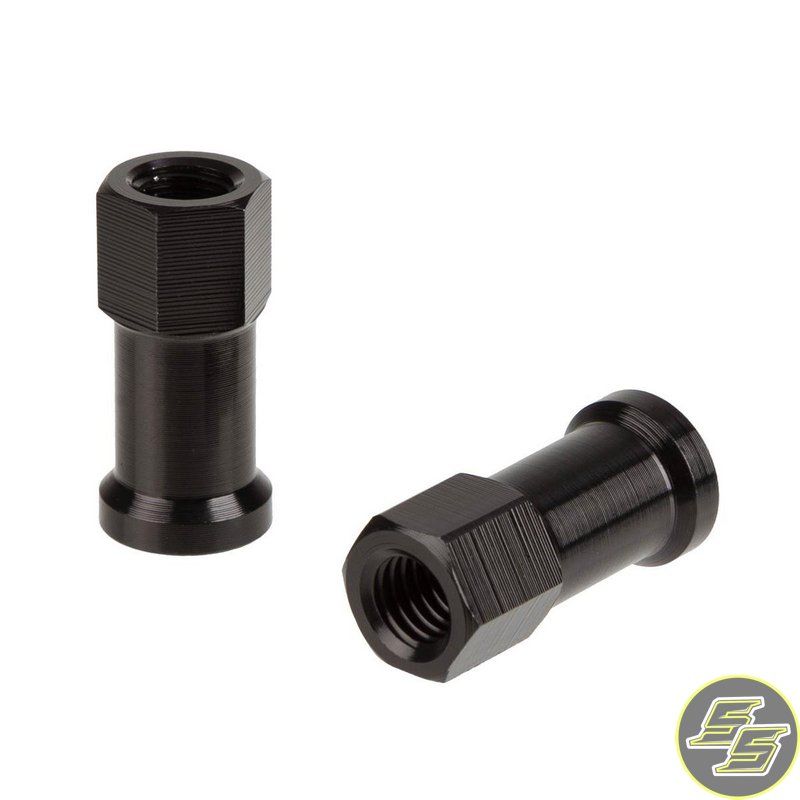 DRC Rim Lock Nuts Black 2pc