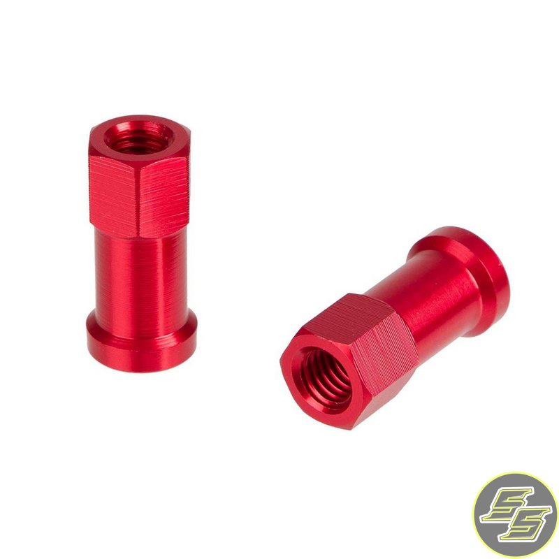 DRC Rim Lock Nuts Red 2pc