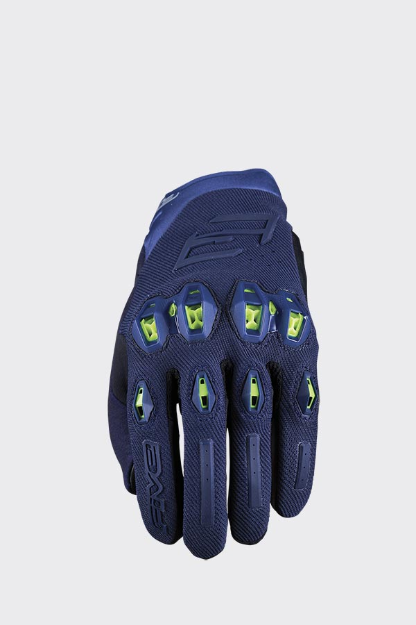 Five Stunt Evo2 Road Glove Night Blue/Fluo Yellow