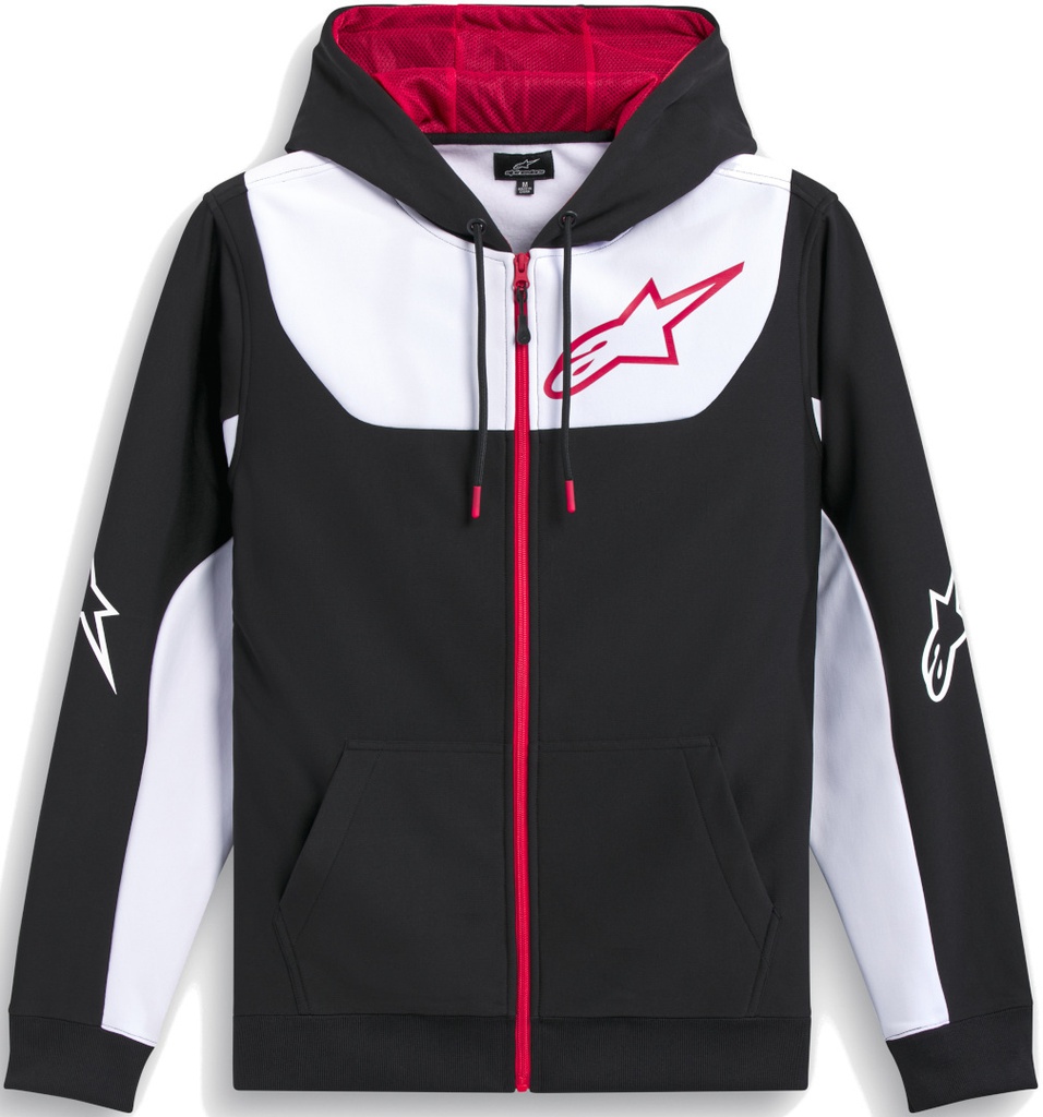 Alpinestars Sessions V3 Zip Hoodie Black/White/Red