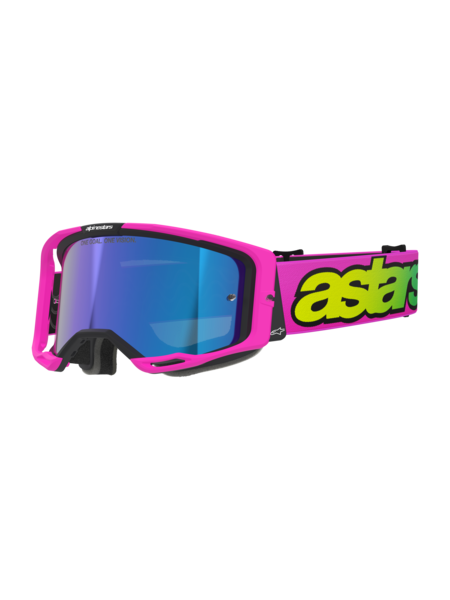 Alpinestars Goggles Vision 8 Vista Pink/Flou Yellow Mirror Blue