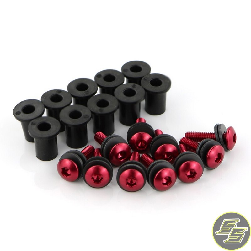 BMA Screen Screw Set Red