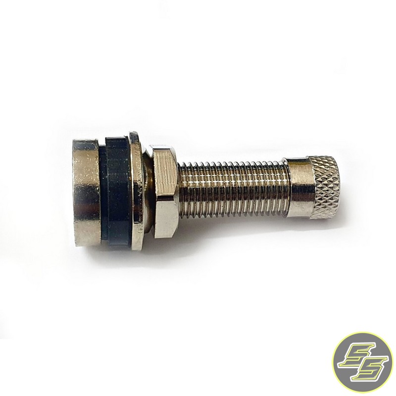Auto Gear Tubeless Valve Straight TR4 Aluminium