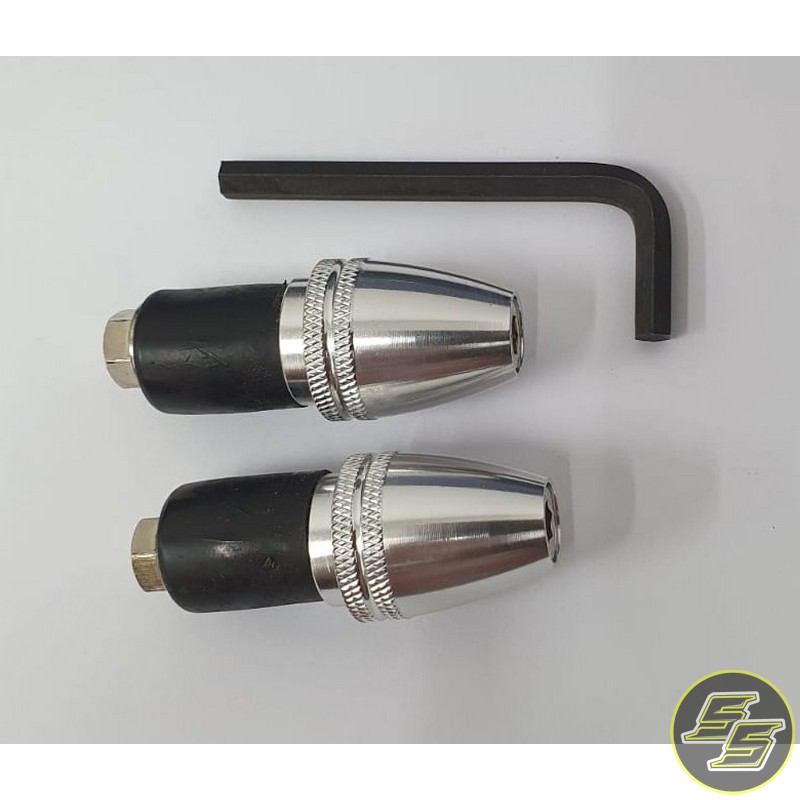 Emgo Bar End Bullet Silver