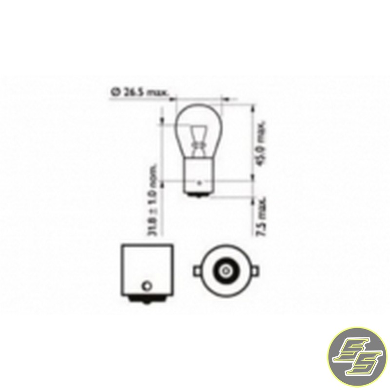 Emgo Globe 6v 8wSC BA15