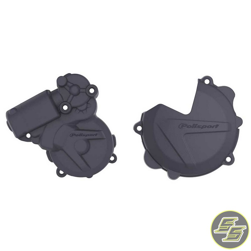 Polisport Clutch & Ignition Cover Protector Kit Husqvarna 250|300 '14-16 HQ Blue