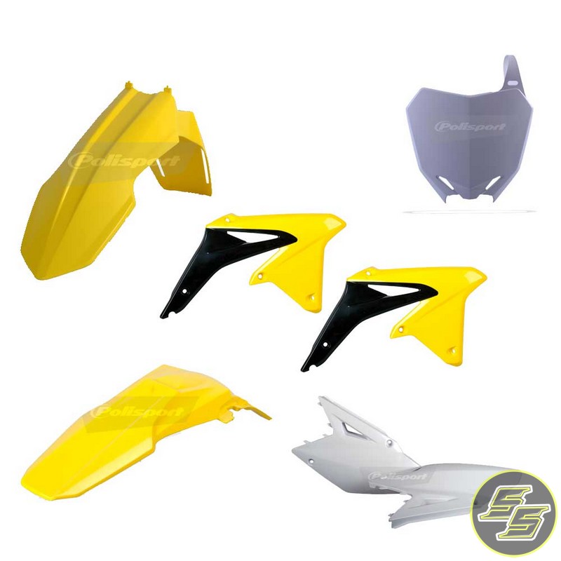 Polisport Plastic Kit Suzuki RMZ450 '08-17 OEM Yellow