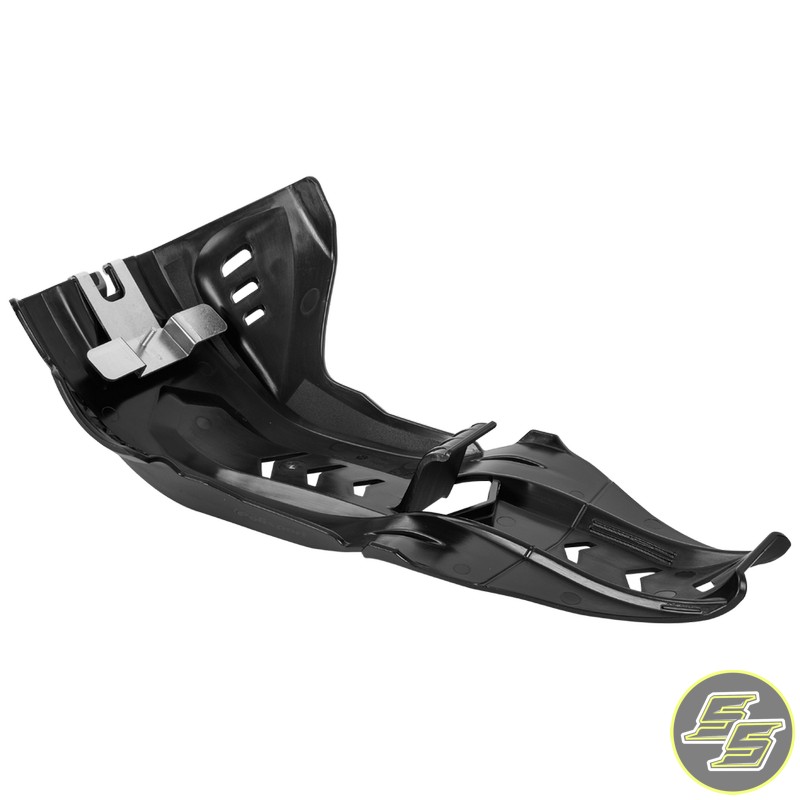 Polisport Fortress Skid Plate w Linkage Guard KTM SX Husq TC|TE '17-19 Black