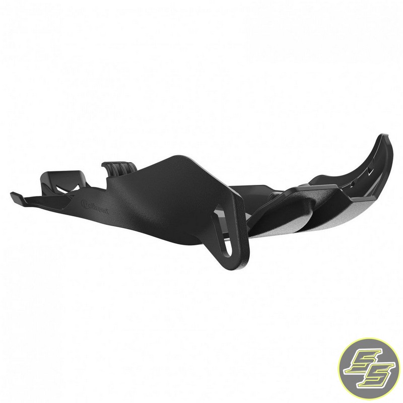 Polisport Fortress Skid Plate w Linkage Guard KTM SX|EXC '06-16 Husq TC|TE '14-16 Black