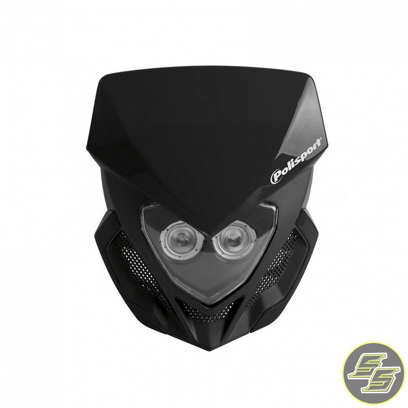 Polisport Lookos Evo Headlight w Battery Black