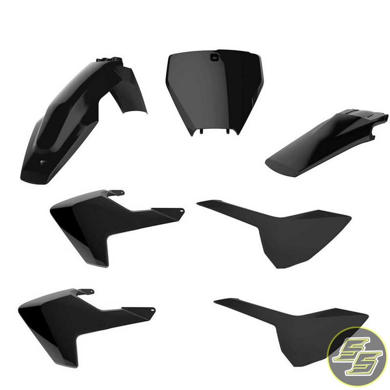 Polisport Plastic Kit Husqvarna TC|FC '16-18 Black