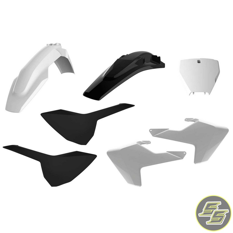 Polisport Plastic Kit Husqvarna TC|FC '16-18 White/Black