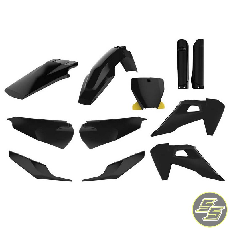 Polisport Plastic Kit Husqvarna TC|FC '19-21 Black