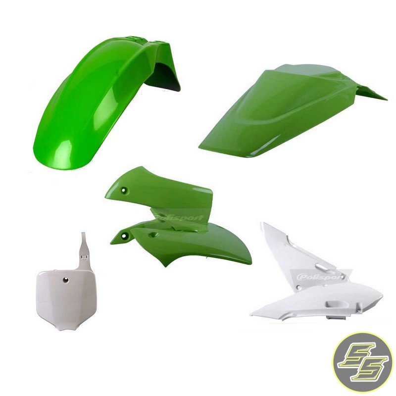 Polisport Plastic Kit Kawasaki KLX110 '02-09 OEM Green