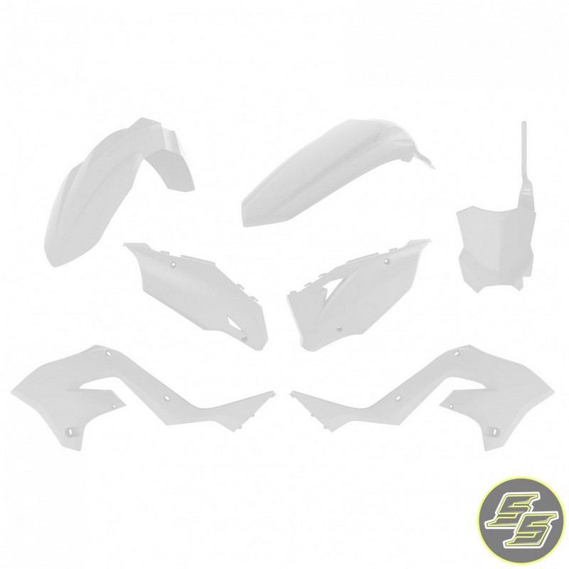 Polisport Plastic Kit Kawasaki KX125|250 '03-08 Restyling White