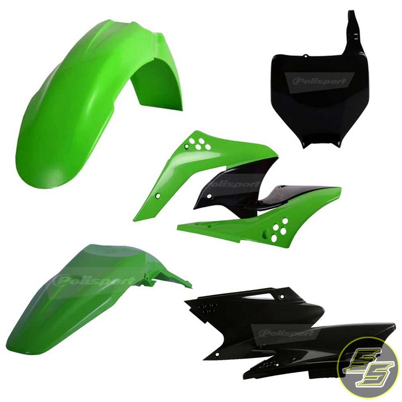 Polisport Plastic Kit Kawasaki KX250F '06-08 OEM Green