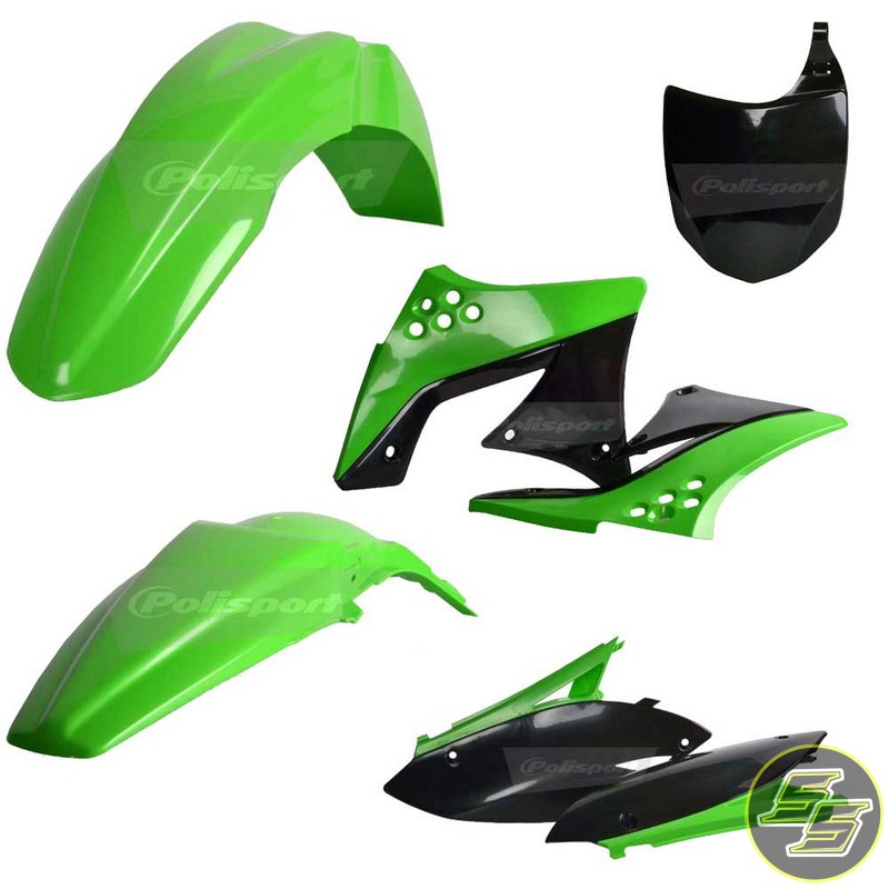 Polisport Plastic Kit Kawasaki KX250F '09-12 OEM Green