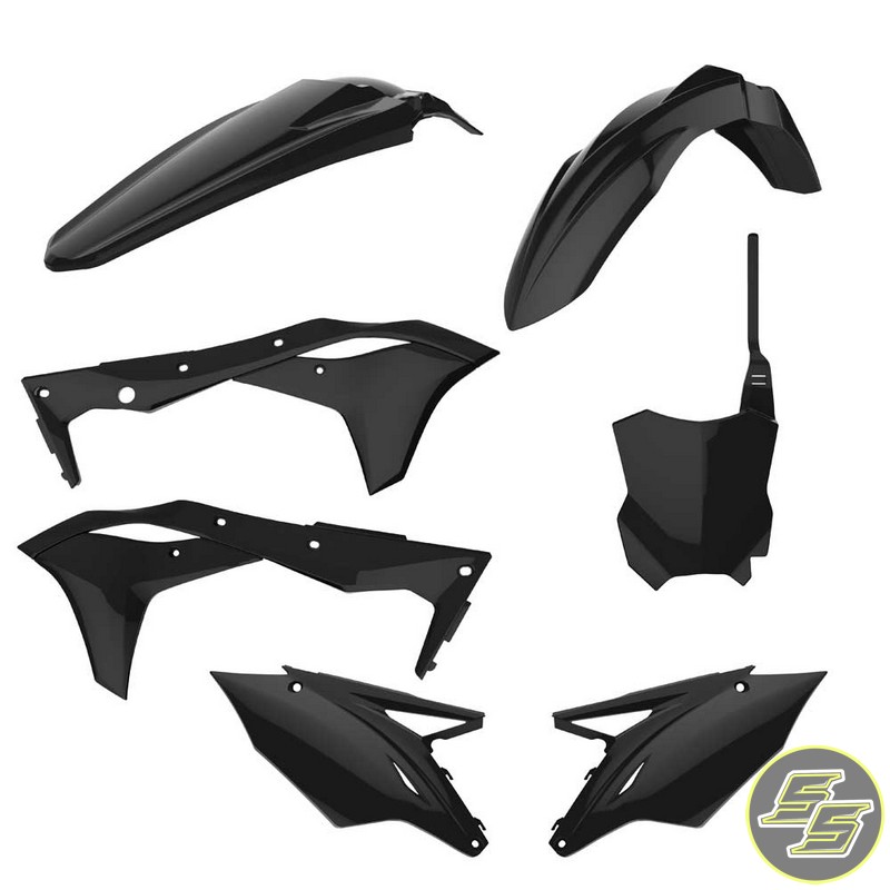 Polisport Plastic Kit Kawasaki KX250F '17-20 Black