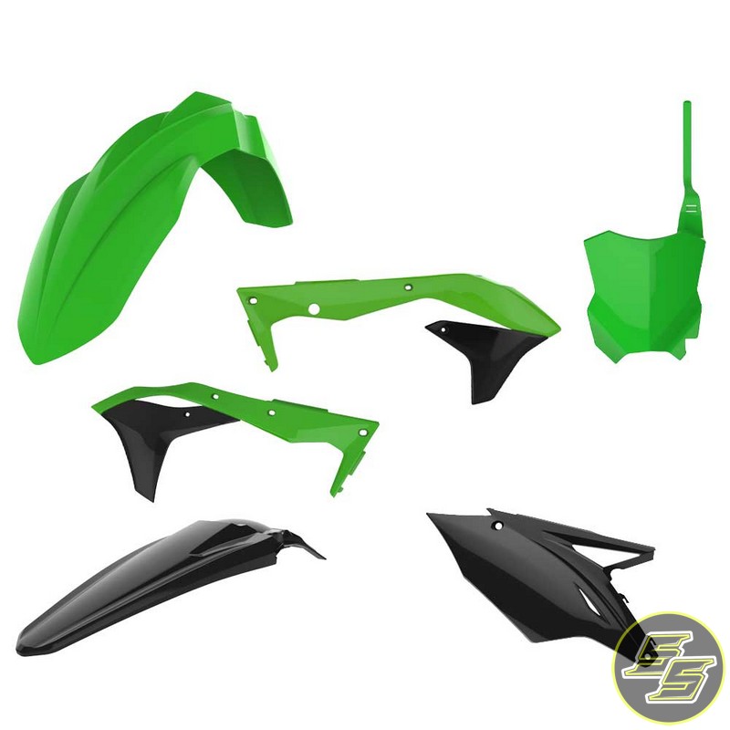 Polisport Plastic Kit Kawasaki KX450F '16-18 Green/Black