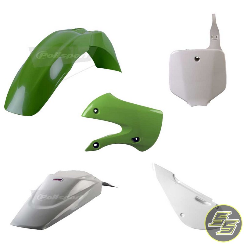 Polisport Plastic Kit Kawasaki KX65 '00- OEM Green