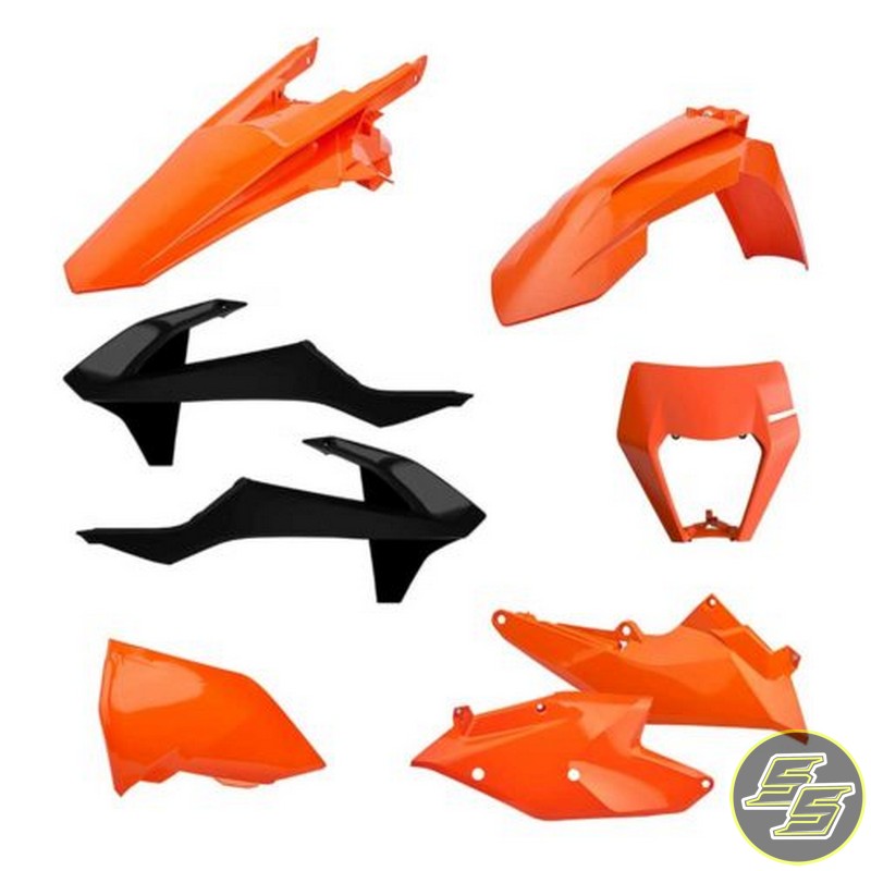 Polisport Plastic Kit KTM EXC|XCW '08-11 Black