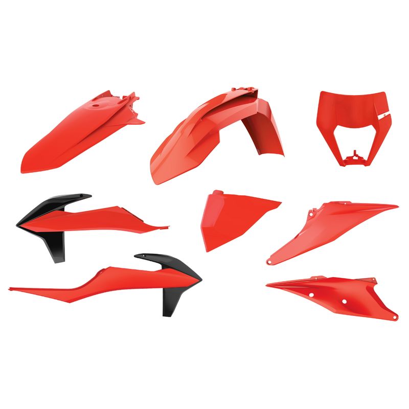 Polisport Plastic Kit KTM EXC|XCW '17-20 Flo Orange