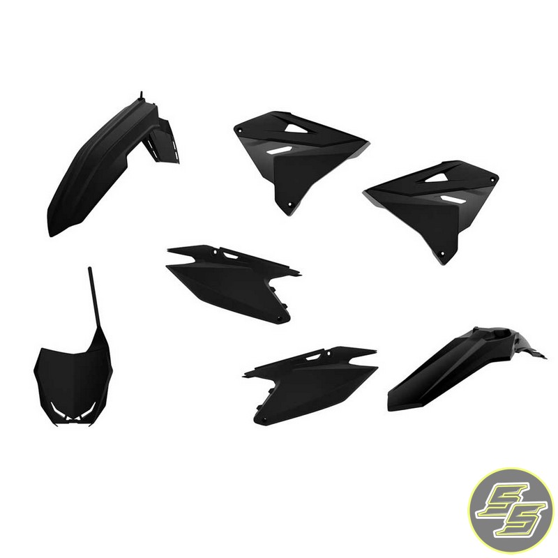 Polisport Plastic Kit Suzuki RM125|250 '01-08 Restyling Black