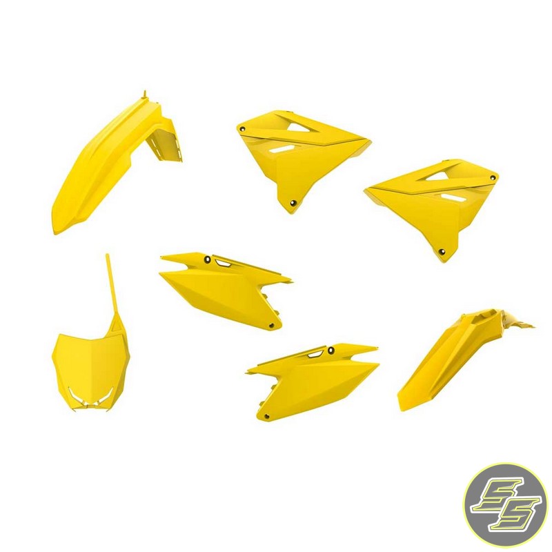 Polisport Plastic Kit Suzuki RM125|250 '01-08 Restyling Yellow