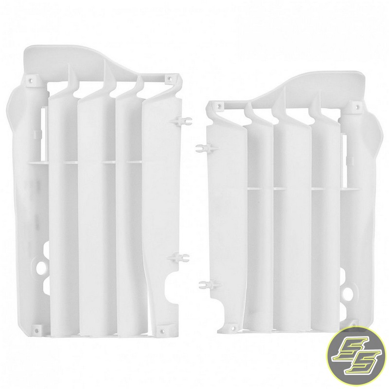 Polisport Radiator Louvers Honda CRF450R  '13-14 White