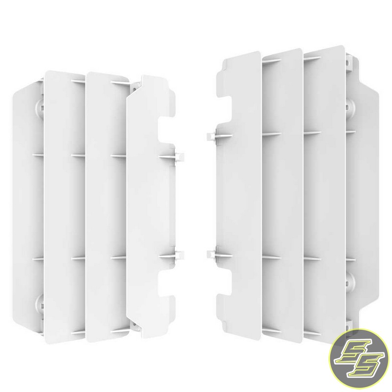 Polisport Radiator Louvers Kawasaki KX125|250 '03-07 White