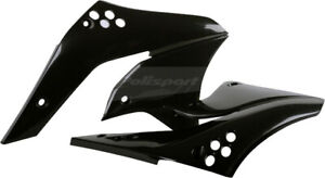 Polisport Radiator Shrouds Kawasaki KX250F '06-08 Black