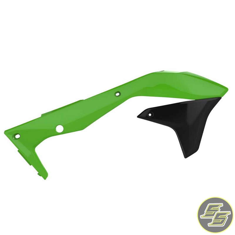 Polisport Radiator Shrouds Kawasaki KX450F '16- Green/Black