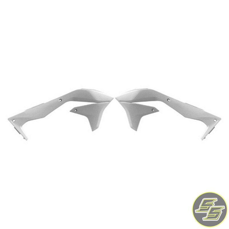 Polisport Radiator Shrouds Kawasaki KX450F '16- White