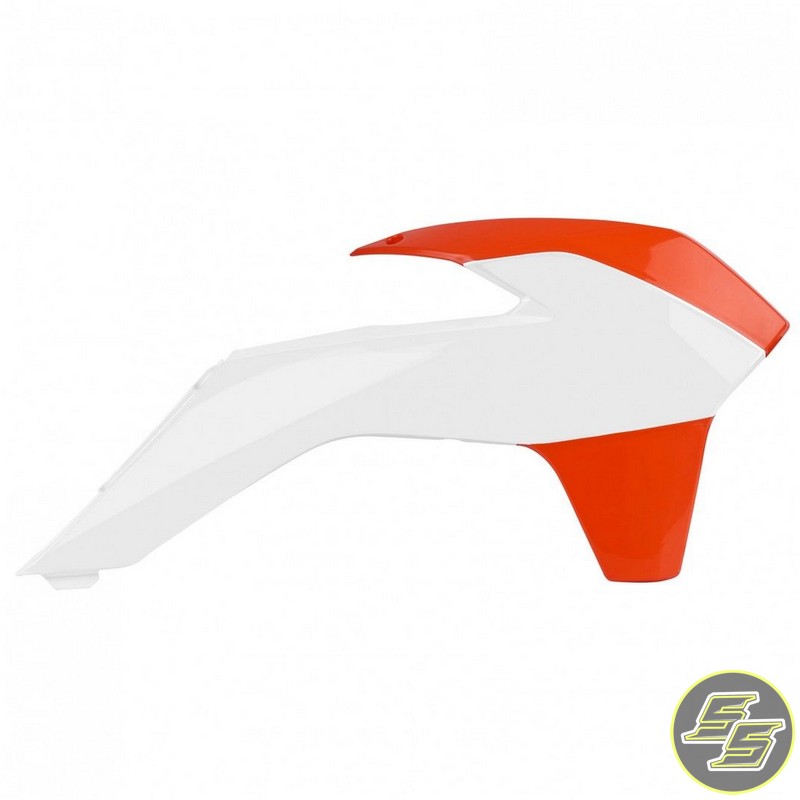 Polisport Radiator Shrouds KTM SX|EXC|XC '13-16 Orange/White