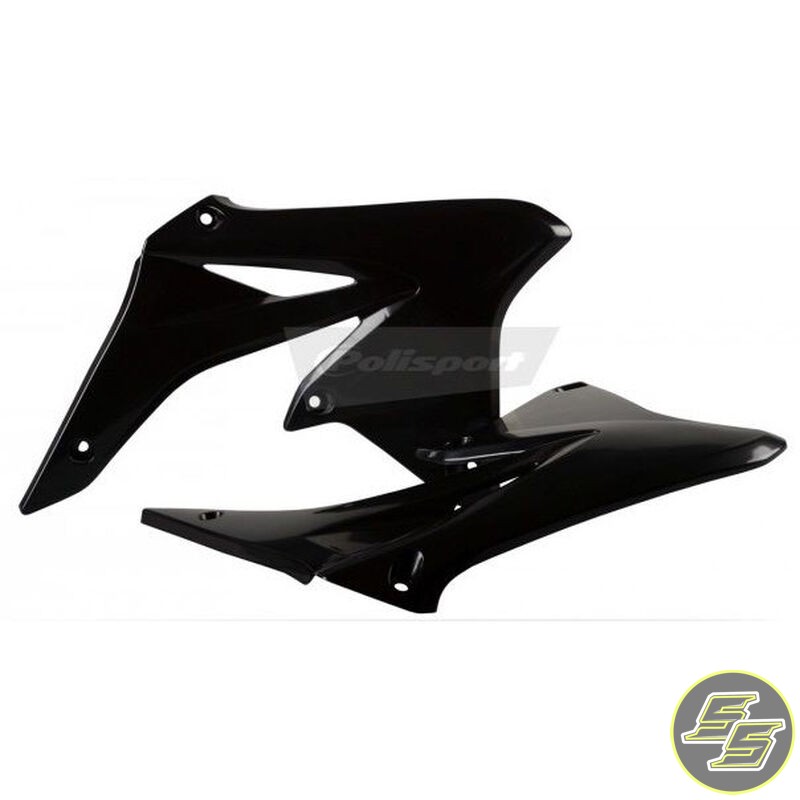 Polisport Radiator Shrouds Suzuki RMZ250 '07-09 Black