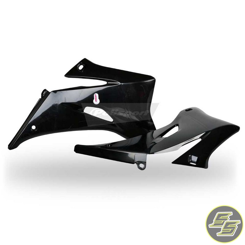 Polisport Radiator Shrouds Yamaha YZ250|450F '06-09 Black