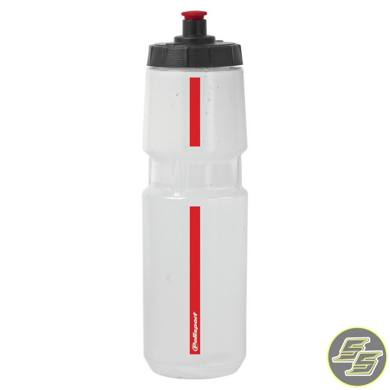 Polisport Screw-On Bottle Scale 800ml Clear/Red