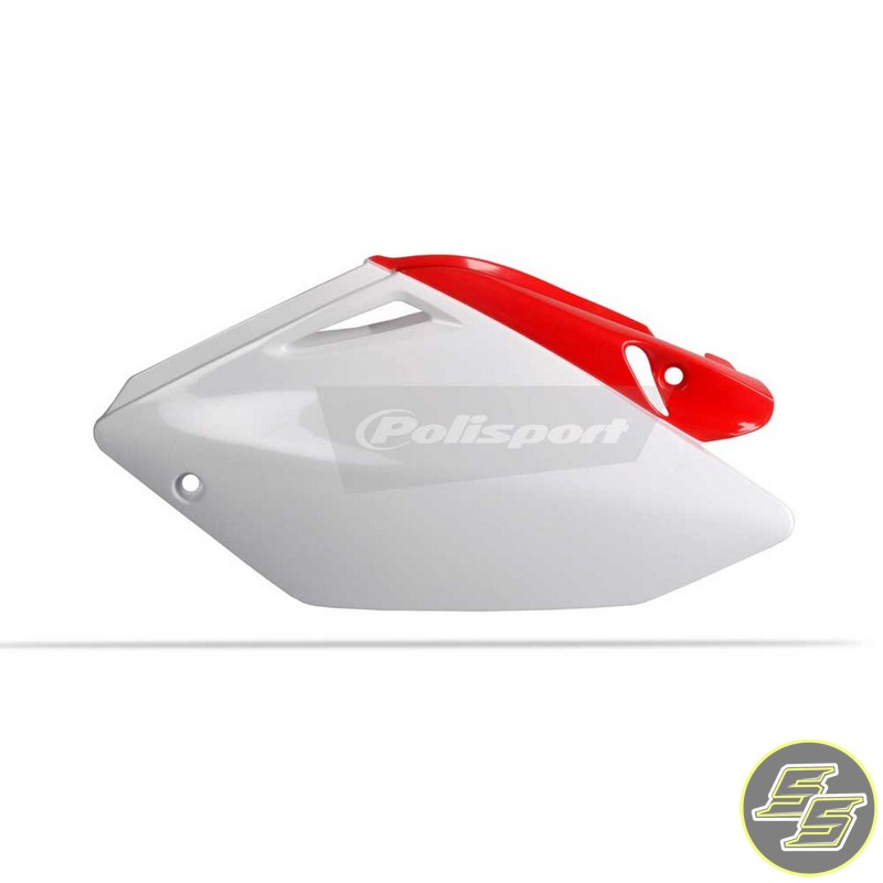 Polisport Side Covers Honda CRF250R '04-05 Red/White