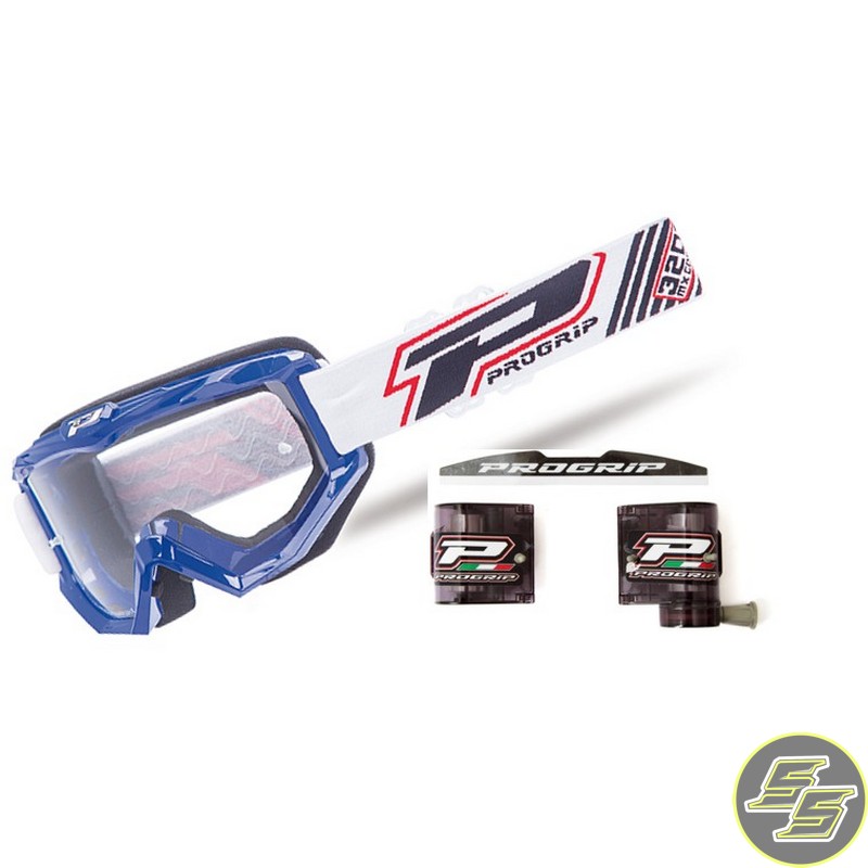 Progrip Goggle Atzaki Blue w Roll-off