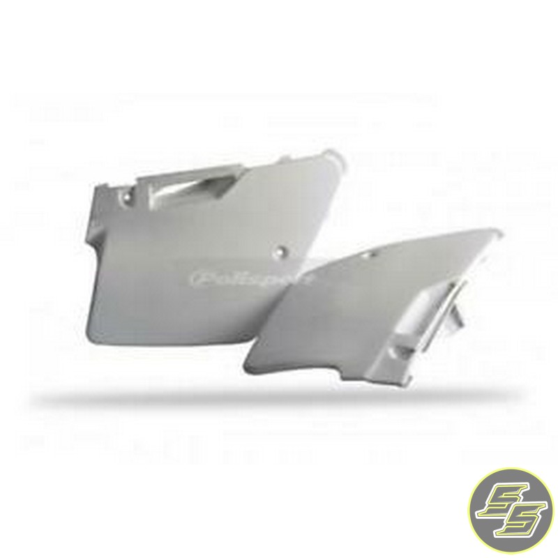 Polisport Side Covers Kawasaki KX125|250 '94-98 White